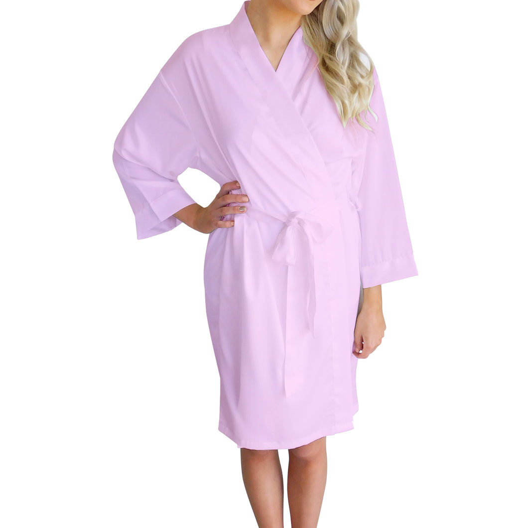 Pale Pink - Adult Satin Robes