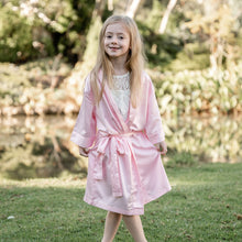 Load image into Gallery viewer, Light Pink Children&#39;s Satin Robe
