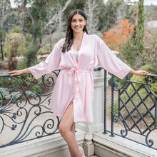 Load image into Gallery viewer, Light Pink Adult Satin Robe
